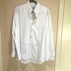 Raffinati dress shirt with malachite looking buttons!Men’s XL-33-34, 17-17 1/2